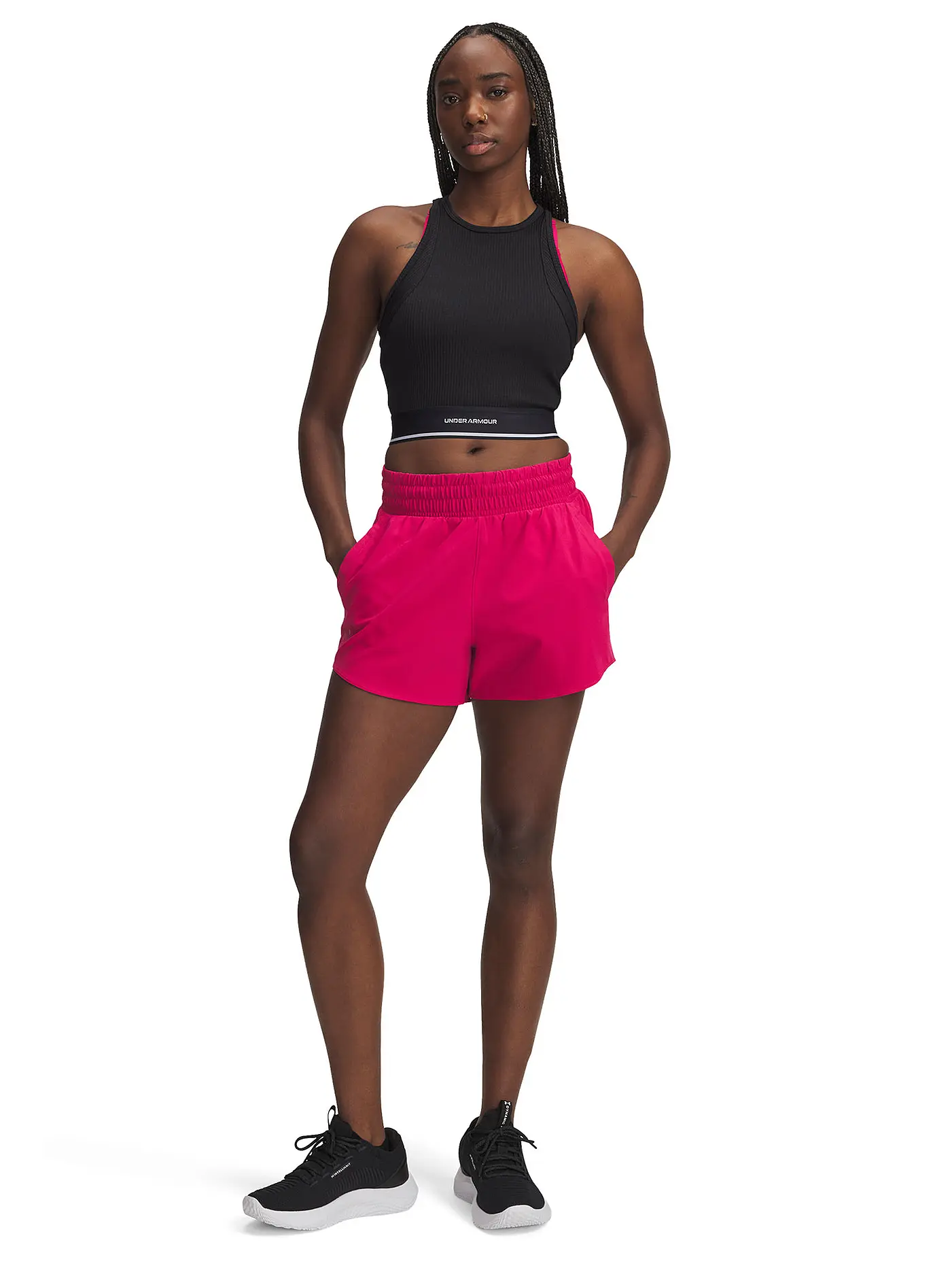UNDER ARMOUR | Damen Fitnessshort UA Flex Woven 8cm | 
